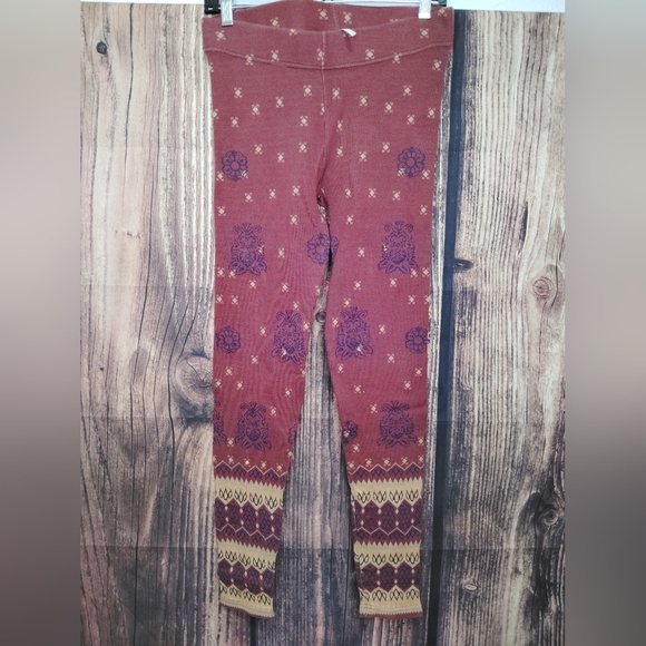 Free People Womens Bohemian Print Leggings Size Small NWOT - Picture 1 of 6